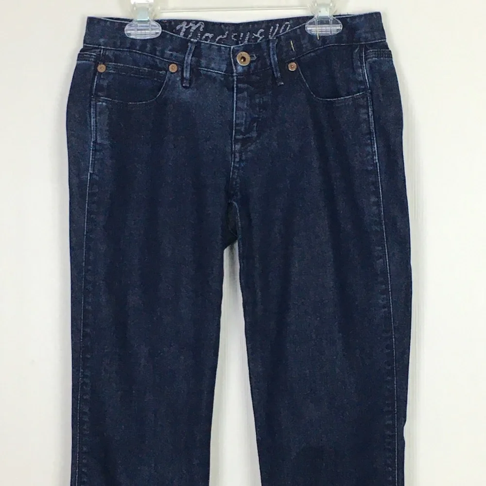 Madewell Skinny Low Rise Jeans Stretch Comfort‎ Dark Wash Denim Size 25X32